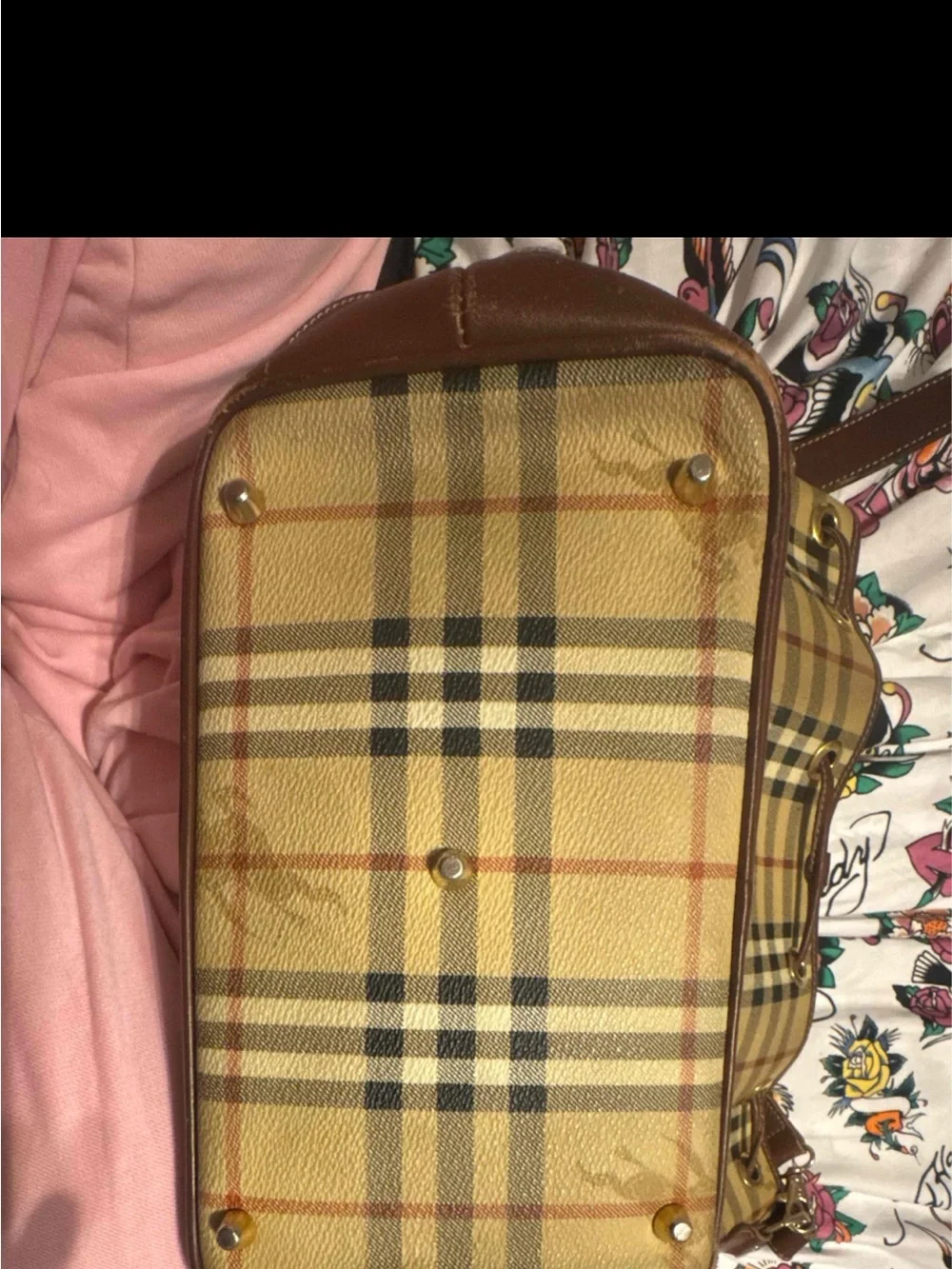 Burberry haymarket Lornel bag